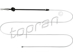 TOPRAN 401 660 trosas, stovėjimo stabdys 
 Stabdžių sistema -> Valdymo svirtys/trosai
906 420 23 85, 906 420 52 85, 2E0 609 701AT