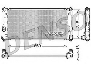 DENSO DRM50044 radiatorius, variklio aušinimas 
 Aušinimo sistema -> Radiatorius/alyvos aušintuvas -> Radiatorius/dalys
1640022060