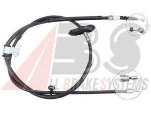 A.B.S. K12062 trosas, stovėjimo stabdys 
 Stabdžių sistema -> Valdymo svirtys/trosai
13368692