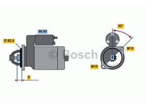 BOSCH 0 986 012 911 starteris 
 Elektros įranga -> Starterio sistema -> Starteris
M 002 T 23081, M 002 T 25772, M 003 T 27681
