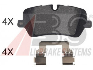 A.B.S. 37981 OE stabdžių trinkelių rinkinys, diskinis stabdys 
 Techninės priežiūros dalys -> Papildomas remontas
LR036574