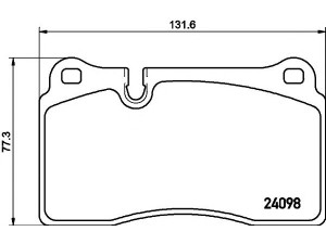 HELLA PAGID 8DB 355 011-851 stabdžių trinkelių rinkinys, diskinis stabdys 
 Techninės priežiūros dalys -> Papildomas remontas
7L6698151E, 7L6698151G, 7L6698151J