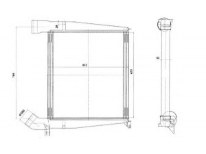 NRF 309415 tarpinis suslėgto oro aušintuvas, kompresorius
83512042960