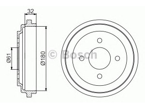 BOSCH 0 986 477 164 stabdžių būgnas 
 Stabdžių sistema -> Būgninis stabdys -> Stabdžių būgnas
43206 5F011, 43206 5F013