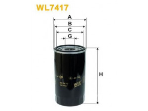 WIX FILTERS WL7417 alyvos filtras 
 Techninės priežiūros dalys -> Techninės priežiūros intervalai
8971679720, 650304, 97167972