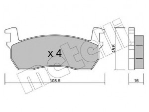 METELLI 22-0034-0 stabdžių trinkelių rinkinys, diskinis stabdys 
 Techninės priežiūros dalys -> Papildomas remontas
41060-04B25, 41060-05B25, 41060-05B90