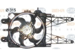 HELLA 8EW 351 044-101 ventiliatorius, radiatoriaus 
 Aušinimo sistema -> Oro aušinimas
46785738