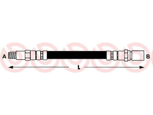 BREMBO T 83 088 stabdžių žarnelė 
 Stabdžių sistema -> Stabdžių žarnelės
9094702437, 14772, PHB161, 815013191