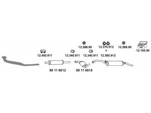 EBERSPÄCHER 12_289 išmetimo sistema 
 Išmetimo sistema -> Išmetimo sistema, visa