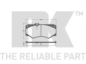 NK 223307 stabdžių trinkelių rinkinys, diskinis stabdys 
 Techninės priežiūros dalys -> Papildomas remontas
0014201420, 291698151A, 0014201420