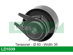 LUCAS ENGINE DRIVE LD1039 įtempiklio skriemulys, paskirstymo diržas