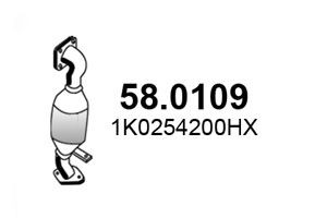 ASSO 58.0109 katalizatoriaus keitiklis 
 Išmetimo sistema -> Katalizatoriaus keitiklis
1K0254200HX