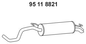 EBERSPÄCHER 95 11 8821 galinis duslintuvas 
 Išmetimo sistema -> Duslintuvas
6Q5.253.609 C, 6Q9.253.609 T