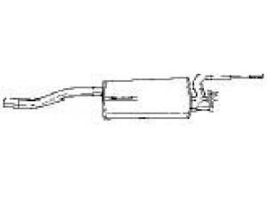 AKS DASIS SG18631 galinis duslintuvas 
 Išmetimo sistema -> Duslintuvas
60546209