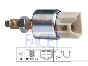 FACET 7.1122 stabdžių žibinto jungiklis 
 Stabdžių sistema -> Stabdžių žibinto jungiklis
36750-SR3-003, 5-86202-824-0