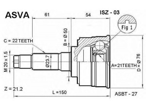ASVA ISZ-03 jungčių komplektas, kardaninis velenas 
 Ratų pavara -> Sujungimai/komplektas
8-94158-130-2, 8-94158-131-2, 8-94405-227-2