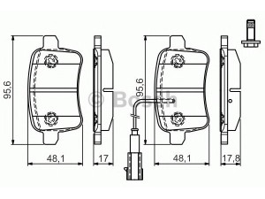 BOSCH 0 986 TB3 180 stabdžių trinkelių rinkinys, diskinis stabdys 
 Techninės priežiūros dalys -> Papildomas remontas
77365357, 71770092, 77365357