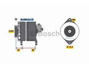 BOSCH 9 120 144 609 kintamosios srovės generatorius