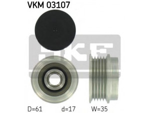 SKF VKM 03107 laisvos eigos sankaba, kint. sr. generatorius 
 Diržinė pavara -> Laisvos eigos sankaba, kint. sr. generatorius
022 903 119 B, 022 903 119 D, 038 903 119 M