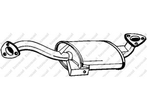 BOSAL 100-199 vidurinis duslintuvas 
 Išmetimo sistema -> Duslintuvas
60548295