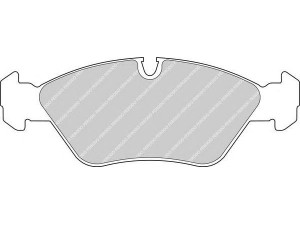 FERODO FDB256 stabdžių trinkelių rinkinys, diskinis stabdys 
 Techninės priežiūros dalys -> Papildomas remontas
34110961081, 34111153203, 34111154611