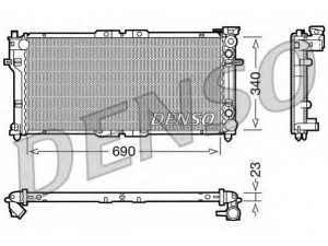 DENSO DRM44004 radiatorius, variklio aušinimas 
 Aušinimo sistema -> Radiatorius/alyvos aušintuvas -> Radiatorius/dalys
FS2015200E