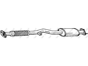BOSAL 145-957 priekinis duslintuvas 
 Išmetimo sistema -> Duslintuvas
20020-D4600, 20020-D5600, 20020-D5610