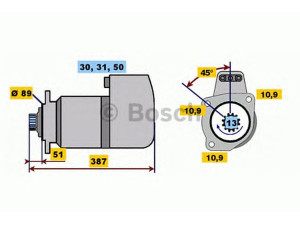 BOSCH 0 001 416 064 starteris