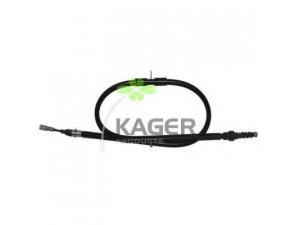 KAGER 19-1293 trosas, stovėjimo stabdys 
 Stabdžių sistema -> Valdymo svirtys/trosai
95VW2A603AC, 7M0 609 701B, 7M3 609 701C