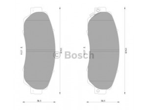 BOSCH 0 986 AB2 374 stabdžių trinkelių rinkinys, diskinis stabdys 
 Techninės priežiūros dalys -> Papildomas remontas
45022-SHJ-A50