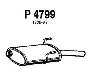 FENNO P4799 galinis duslintuvas 
 Išmetimo sistema -> Duslintuvas
1726-AR, 1726-CY, 1726-R0, 1726-SW