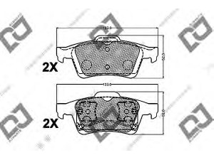 DJ PARTS BP1392 stabdžių trinkelių rinkinys, diskinis stabdys 
 Techninės priežiūros dalys -> Papildomas remontas
44060AV625, 44060AV725, 7701206609