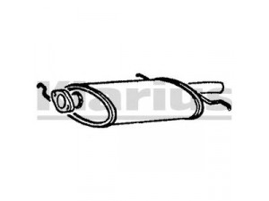 KLARIUS 210140 galinis duslintuvas 
 Išmetimo sistema -> Duslintuvas
B10240100B, B30140100D, B30140100D9A