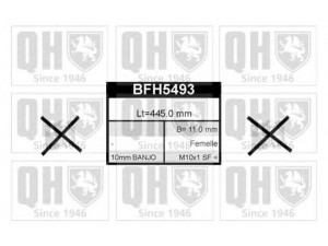 QUINTON HAZELL BFH5493 stabdžių žarnelė 
 Stabdžių sistema -> Stabdžių žarnelės
34 30 6 760 221, 34306760221