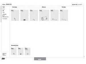 DINEX 221200017 išmetimo sistema