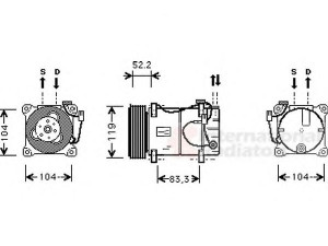 VAN WEZEL 5900K053 kompresorius, oro kondicionierius 
 Oro kondicionavimas -> Kompresorius/dalys
9447271, 9447842