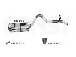 ERNST 690065 galinis duslintuvas 
 Išmetimo sistema -> Duslintuvas
MR 127 383, XR 127 383