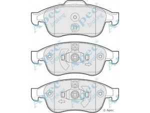 APEC braking PAD1669 stabdžių trinkelių rinkinys, diskinis stabdys 
 Techninės priežiūros dalys -> Papildomas remontas
410607115R, 440603905R