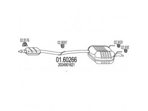 MTS 01.60266 galinis duslintuvas 
 Išmetimo sistema -> Duslintuvas
2024901621