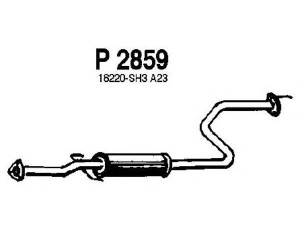 FENNO P2859 vidurinis duslintuvas 
 Išmetimo sistema -> Duslintuvas
18220-SH3A01, 18220-SH3A11, 18220-SH3A22