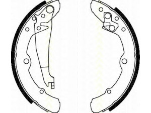 TRISCAN 8100 29343 stabdžių trinkelių komplektas 
 Techninės priežiūros dalys -> Papildomas remontas
357 698 525 C, 431 609 525, 431 609 526