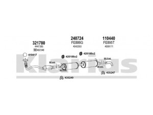 KLARIUS 361580E išmetimo sistema 
 Išmetimo sistema -> Išmetimo sistema, visa