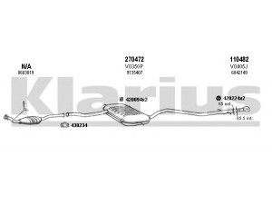KLARIUS 960408E išmetimo sistema