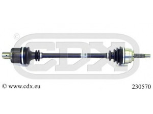 CDX 230570 kardaninis velenas 
 Ratų pavara -> Kardaninis velenas
7700106018, 7700110482, 7701471155