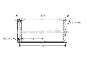 AVA QUALITY COOLING OL2106 radiatorius, variklio aušinimas 
 Aušinimo sistema -> Radiatorius/alyvos aušintuvas -> Radiatorius/dalys
1300051, 90298560