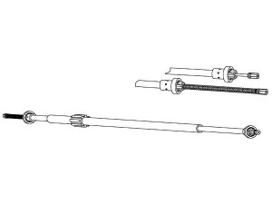 KAWE RT02281 trosas, stovėjimo stabdys