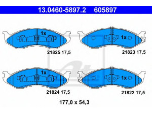 ATE 13.0460-5897.2 stabdžių trinkelių rinkinys, diskinis stabdys 
 Techninės priežiūros dalys -> Papildomas remontas
0K553-33-23Z, 0K553-33-23ZA, 0K553-33-23ZB