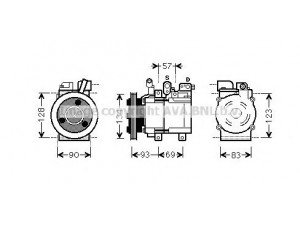 AVA QUALITY COOLING HYK264 kompresorius, oro kondicionierius 
 Oro kondicionavimas -> Kompresorius/dalys
977014A400