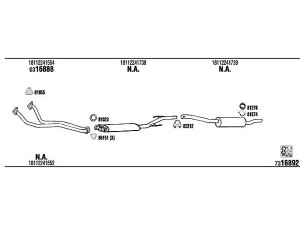 FONOS BW52401 išmetimo sistema 
 Išmetimo sistema -> Išmetimo sistema, visa