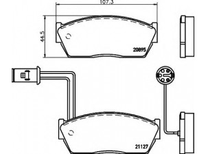 HELLA 8DB 355 006-311 stabdžių trinkelių rinkinys, diskinis stabdys 
 Techninės priežiūros dalys -> Papildomas remontas
GBP310AF, GBP90289, GBP90293, GBP90310